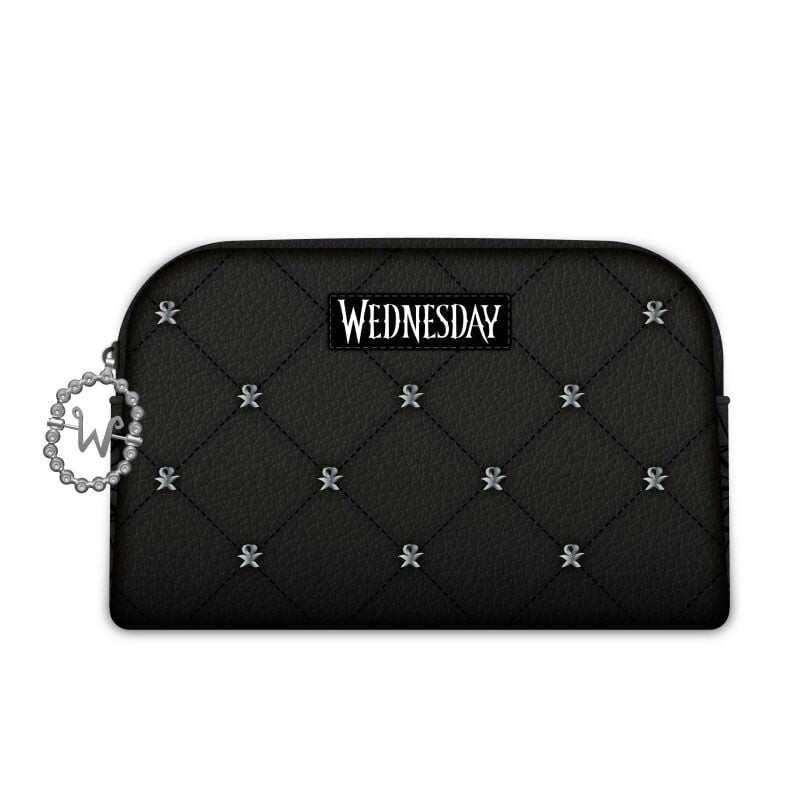 Trousse de maquillage matelassée mercredi adams