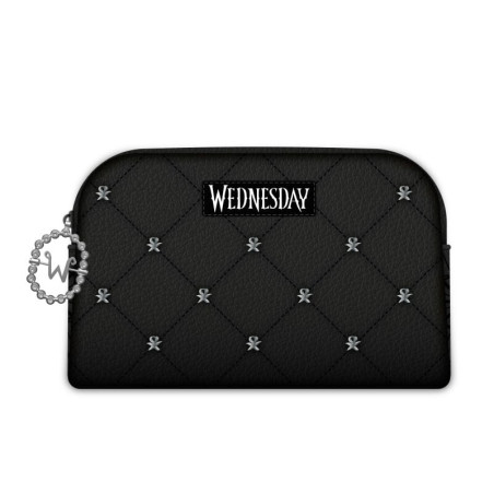 Trousse de maquillage matelassée mercredi adams