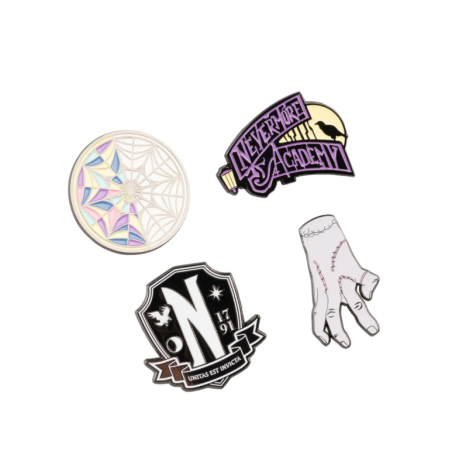 SET DE 4 PINS MERCREDI ADAMS