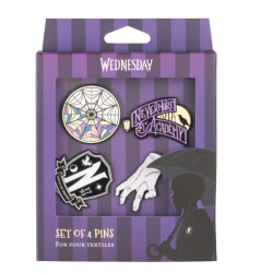 SET DE 4 PINS MERCREDI ADAMS