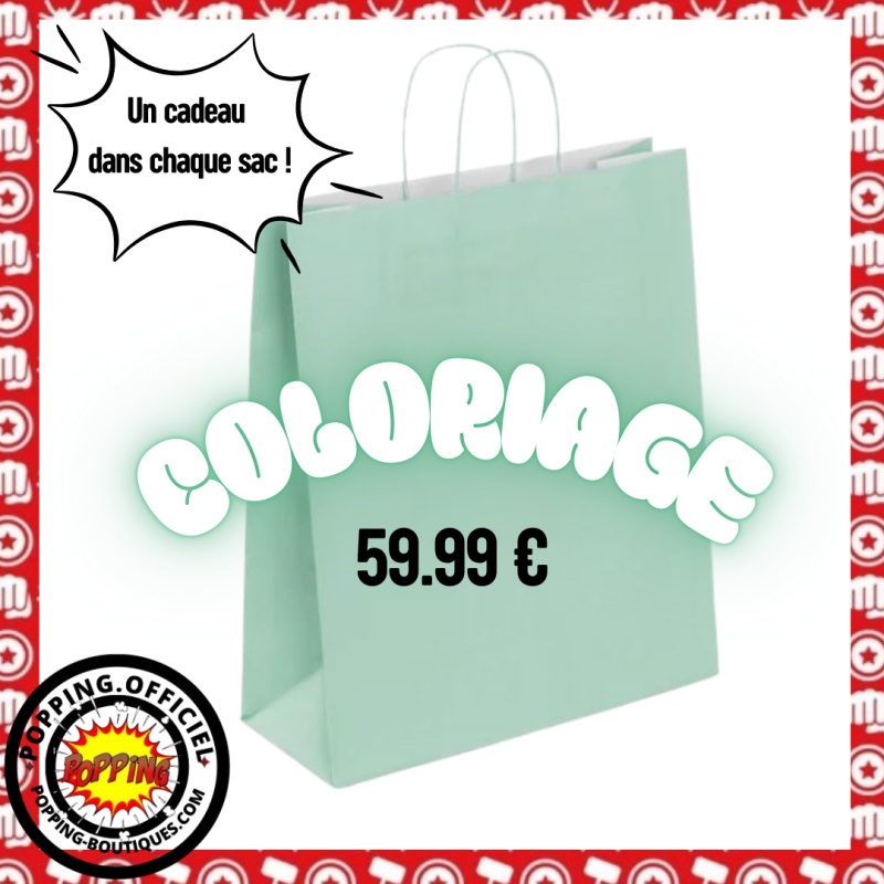 SAC SURPRISE POPPING BOX COLORIAGE - Avec Cadeau
