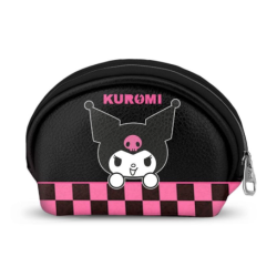 Porte-monnaie oval Kuromi -...