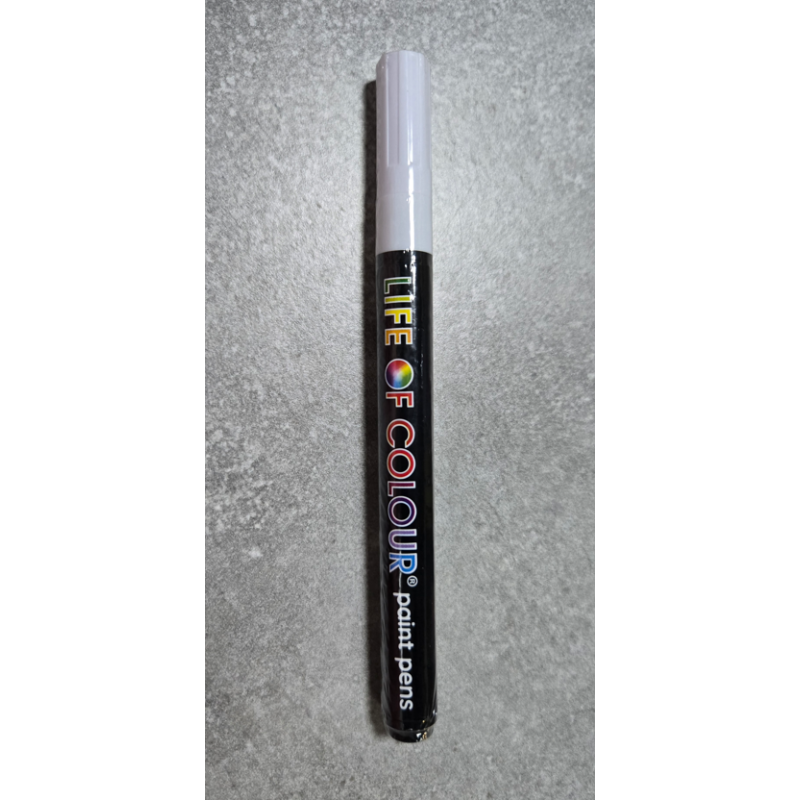Feutre Acrylique Blanc Pointe 1mm