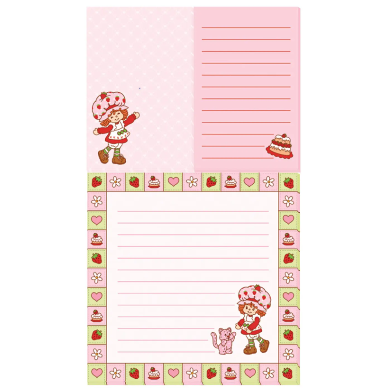 Ensemble de blocs-notes « Strawberry Happy » Charlotte aux fraises