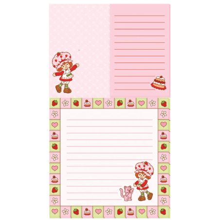 Ensemble de blocs-notes « Strawberry Happy » Charlotte aux fraises