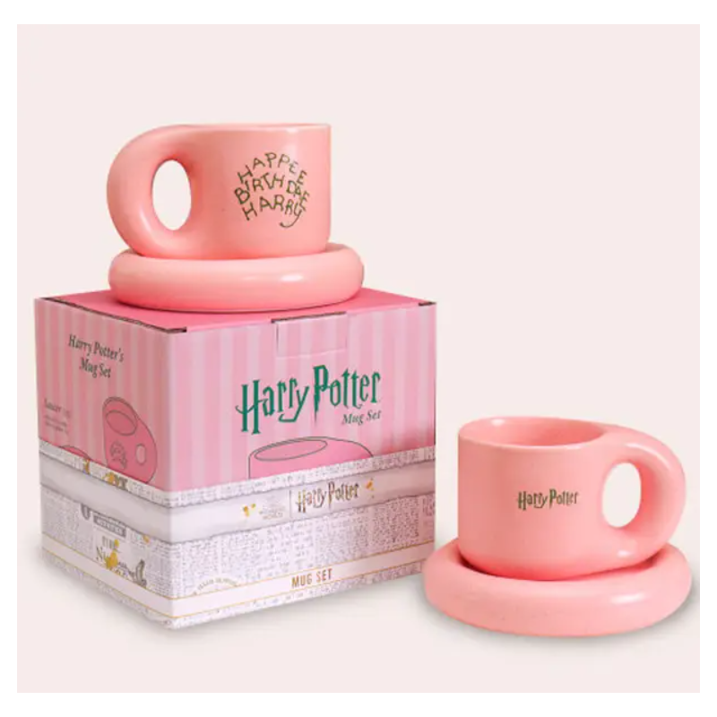 Ensemble cadeau tasse et soucoupe "Happee Birthdae Harry" Harry Potter