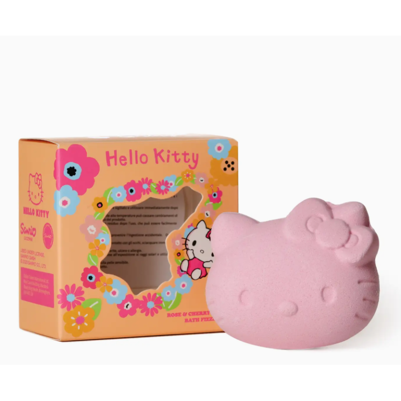 BOULE DE BAIN HELLO KITTY Parfum Rose & Fleur de Cerisier