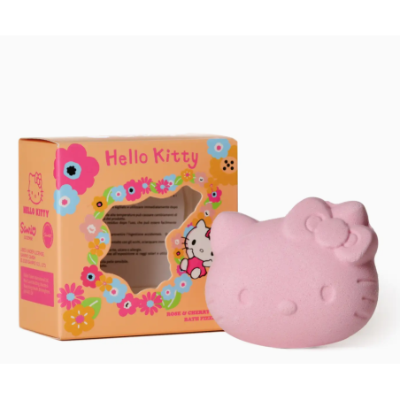 BOULE DE BAIN HELLO KITTY Parfum Rose & Fleur de Cerisier