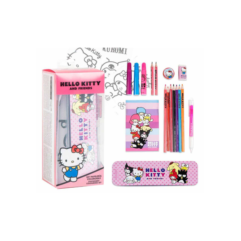 Ensemble de papeterie Hello Kitty et ses amis