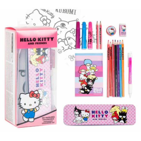 Ensemble de papeterie Hello Kitty et ses amis