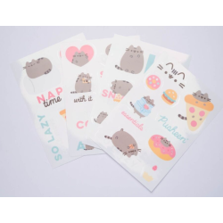 Ensemble d'autocollants réutilisables Pusheen