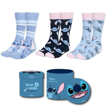 Lot de 3 chaussettes Lilo & Stitch, taille 36-43 disney