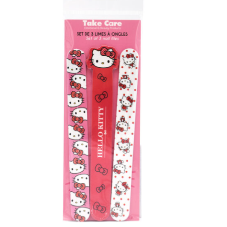 Set de 3 limes à ongles Hello Kitty