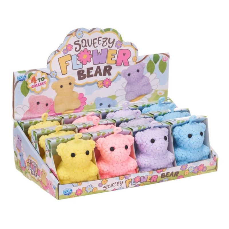 Blind box figurine squishy flower bear