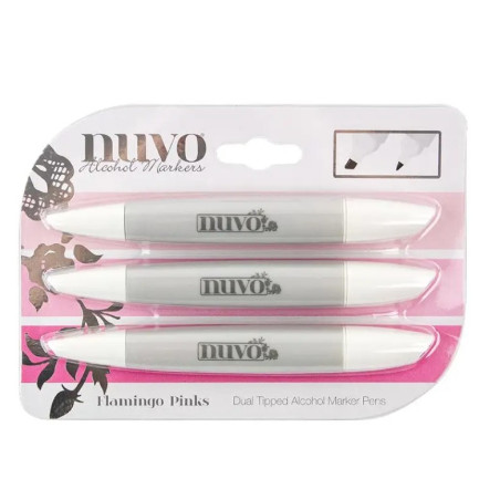 Lot de 3 Feutres Marqueurs Alcool Rose Nuvo
