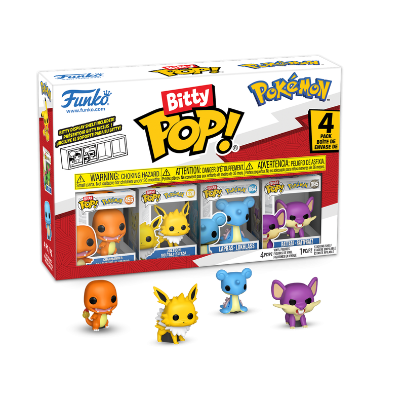 Bitty Pop Pack de 4 - Salamèche Pokémon