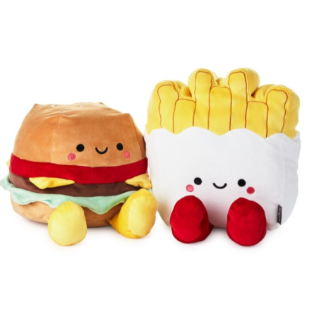 Peluches magnétiques Hamburger+Frites