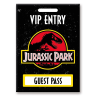 JURASSIC PARK - Laissez-passer pour les Invités - aimant 6.3x8.9cm