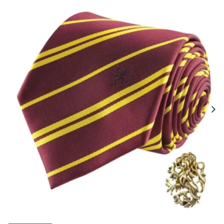 Coffret deluxe cravate + pin's Gryffondor - Harry Potter