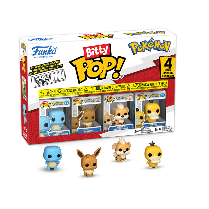 POKEMON - Figurine funko Bitty Pop 4 Pack 2.5cm - Carapuce