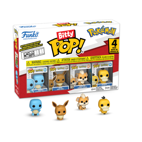 POKEMON - Figurine funko Bitty Pop 4 Pack 2.5cm - Carapuce