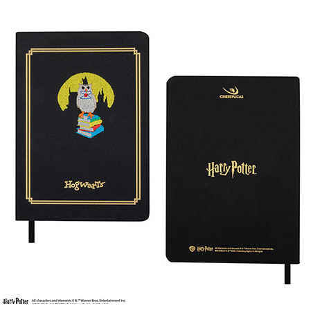 Carnet brodé Hedwige - Harry Potter
