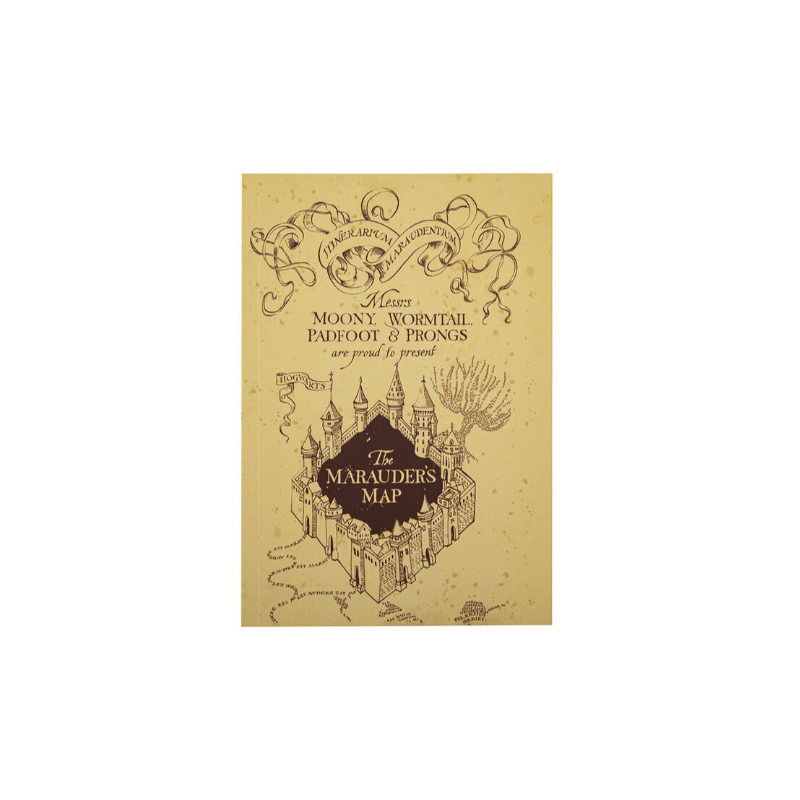 Carnet Carte du Maraudeur - Harry Potter