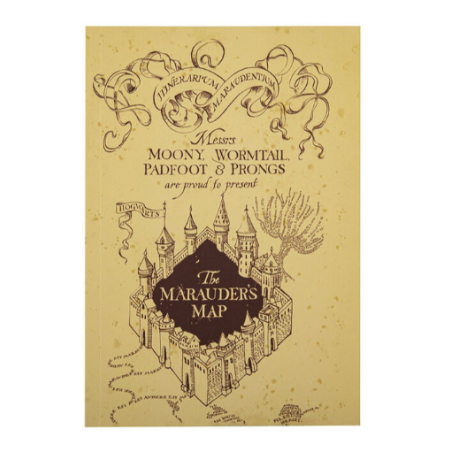 Carnet Carte du Maraudeur - Harry Potter