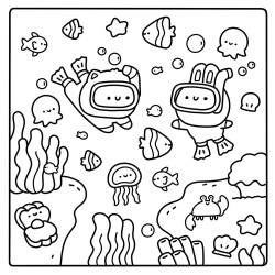 Coloriage Cozy colo - Douceurs d'été
