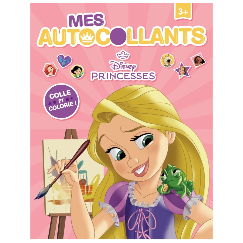 Coloriage DISNEY PRINCESSES - Mes Autocollants - Petites Princesses
