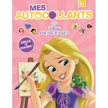 Coloriage DISNEY PRINCESSES - Mes Autocollants - Petites Princesses