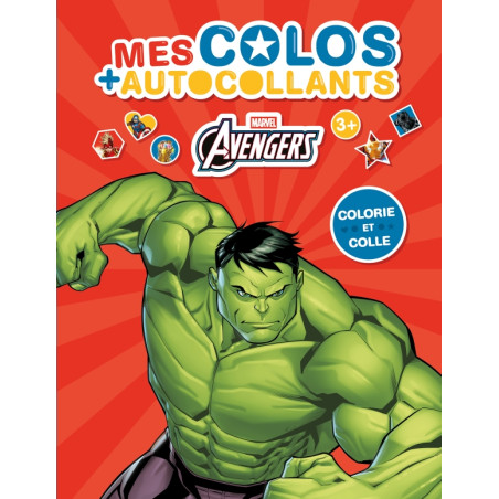 Coloriage AVENGERS - Mes colos + autocollants - MARVEL