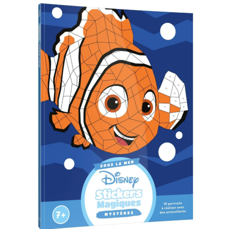 Coloriage DISNEY - Mes stickers magiques - Mystères - Sous la mer