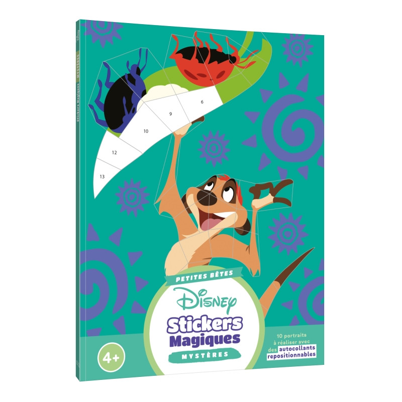 coloriage DISNEY - Mes stickers magiques - Mystères - Petites Bêtes