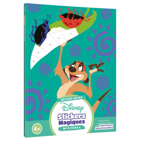 coloriage DISNEY - Mes stickers magiques - Mystères - Petites Bêtes