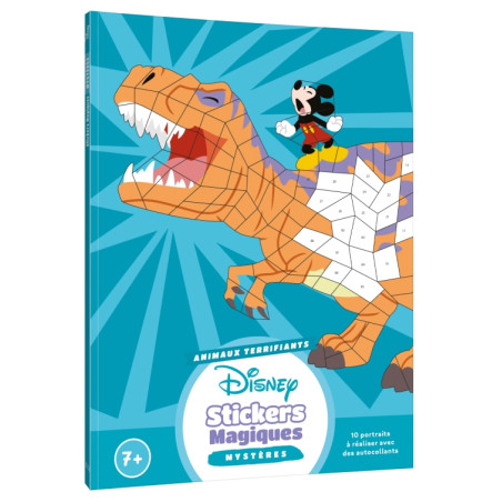 coloriage DISNEY - Mes stickers magiques - Mystères - Terribles animaux