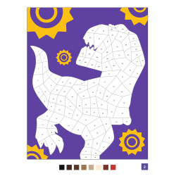 coloriage DISNEY - Mes stickers magiques - Mystères - Terribles animaux