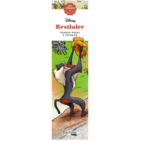 Coloriage marque-pages Bestiaires - Disney