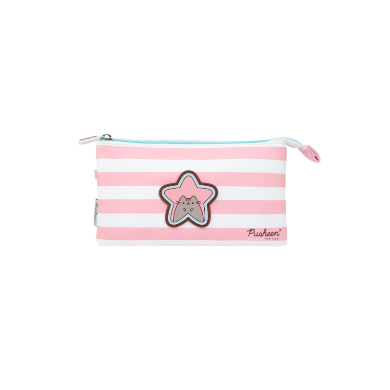 Trousse triple rose - Pusheen