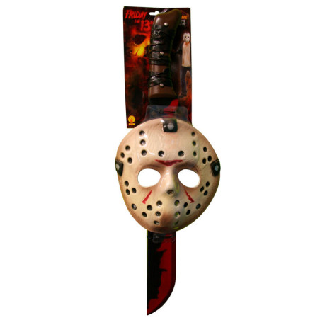 Déguisement Ensemble masque et machette pour adulte Jason Vendredi 13