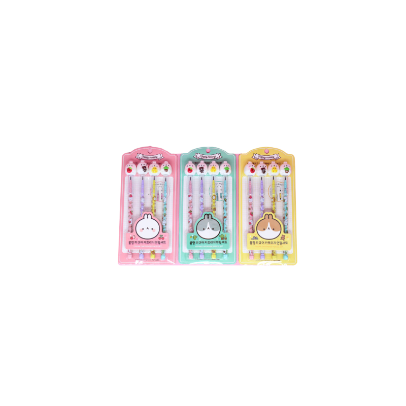 BLIND BOX ENSEMBLE DE 4 CRAYONS MOLANG