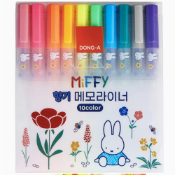 Set de 10 Surligneurs Miffy parfumé