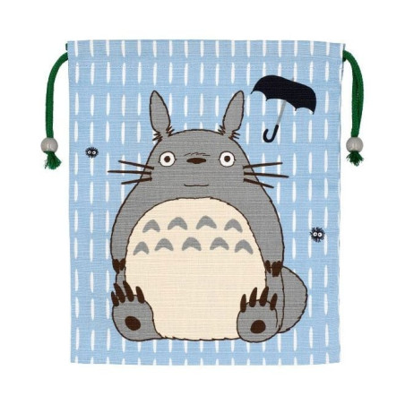 GHIBLI - Mon voisin Totoro - Sac en tissu bleu 14x17cm