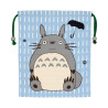 GHIBLI - Mon voisin Totoro - Sac en tissu bleu 14x17cm