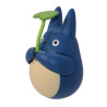 MON VOISIN TOTORO - Totoro bleu avec feuille - Figurine Culbuto 5,8 cm