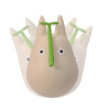 MON VOISIN TOTORO - Totoro blanc avec feuille - Figurine Culbuto