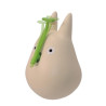 MON VOISIN TOTORO - Totoro blanc avec feuille - Figurine Culbuto
