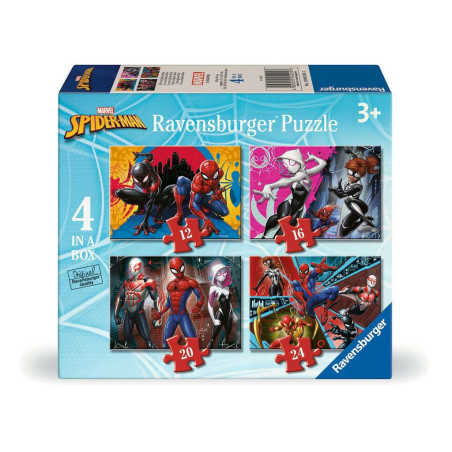 MARVEL - 4 Puzzles 16/12/20/24P - Spider-man