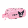 Trousse double 3D Kuromi Hello Kitty  21 X 8 X 6 Cm