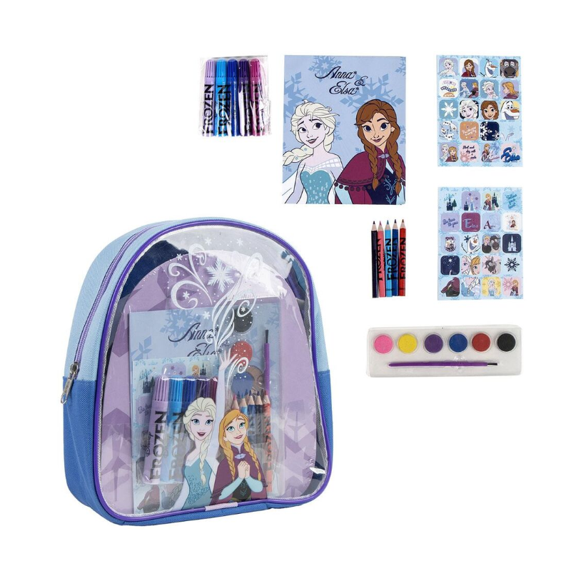 Set de papeterie avec sac à dos La reine des neiges - Disney